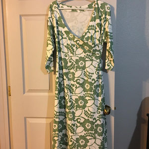Softsurroundings faux wrap maxi dress.